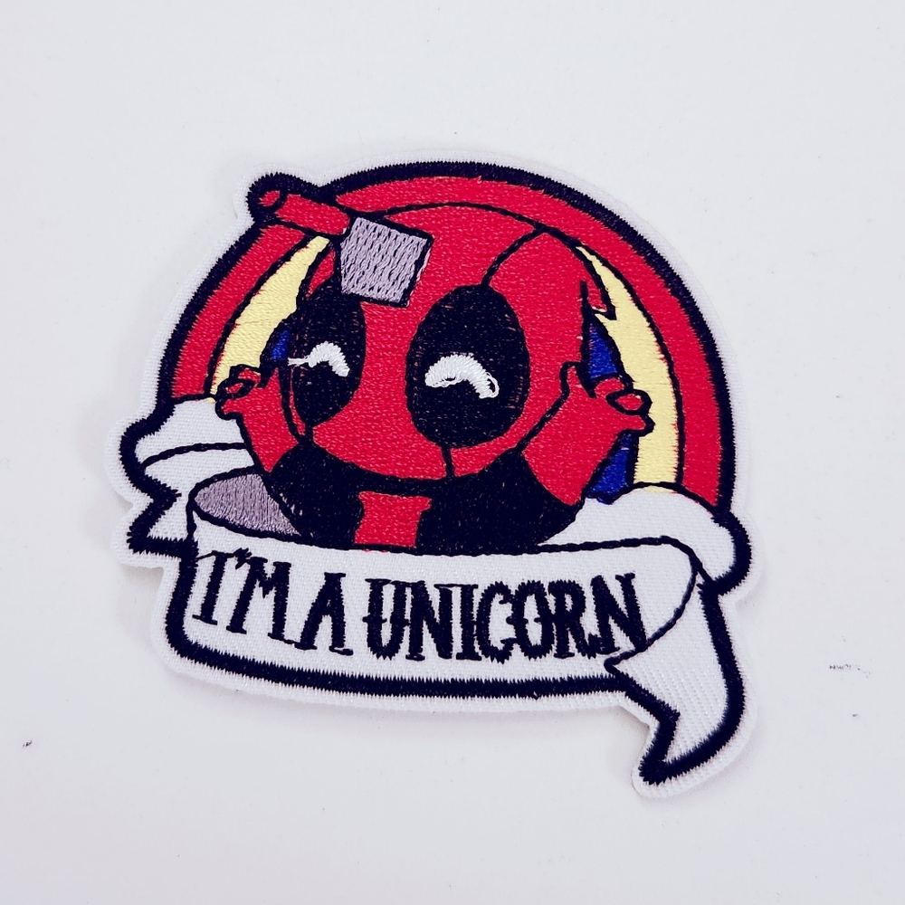 🔮3/$15 Deadpool I'm A Unicorn Iron on Patch